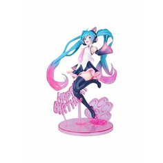 Уникальная фигурка Hatsune Miku с кошачьими ушками 22см Ykki