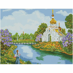 Алмазная мозаика ТРИ совы "В родных краях", 40*50см, холст на деревянном подрамнике, картонная коробка с пластиковой ручкой