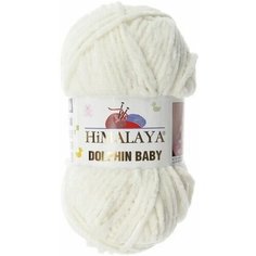 Пряжа Himalaya Dolphin baby молочный (80363), 100%полиэстер, 120м, 100г, 2шт