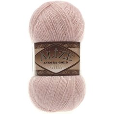 Пряжа Alize Angora Gold simli пудра (161), 75%акрил/20%шерсть/5%метанит, 500м, 100г, 3шт