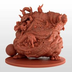 Fantasy War миниатюры / Вар / Нургл / Nurgle / фигурка для раскрашивания / игровая фигурка для раскрашивания / высота 70мм, база 82мм Portal Goblin Studio