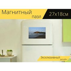 Магнитный пазл "Море, арабский, пляж" на холодильник 27 x 18 см. Lots Prints