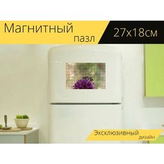 Магнитный пазл "Поле, травы, корень" на холодильник 27 x 18 см. Lots Prints