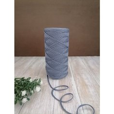 Шнур полиэфирный эльнить - 2 мм, 200 м, 100% полиэфир, без сердечника /шнур для вязания, рукоделия, макраме/"джинс"