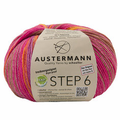 Пряжа Step 6 Irish Rainbow Colours 75% шерсть 25% полиамид 410 м 150 г Austermann 97826-0626