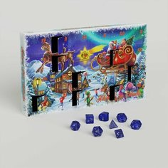 Набор кубиков адвент-календарь для настольных ролевых игр Q-Workshop Advent Dice Set: Calendar 2023