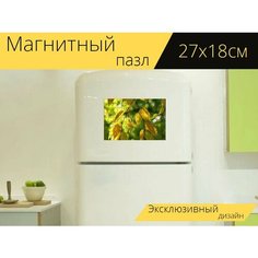 Магнитный пазл "Листья, дерево, осень" на холодильник 27 x 18 см. Lots Prints