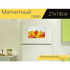 Магнитный пазл "Перец, еда, овощи" на холодильник 27 x 18 см. Lots Prints