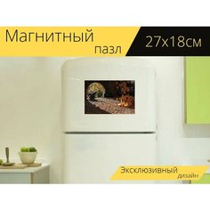 Магнитный пазл "Музей, строительство, памятник" на холодильник 27 x 18 см. Lots Prints