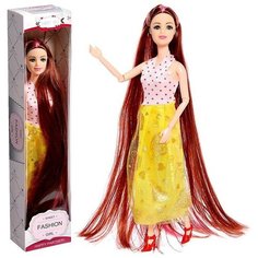 Кукла-модель шарнирная «Лида» в платье, микс Noname