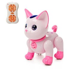 Робот радиоуправляемый «Кот», световые и звуковые эффекты, цвет розовый Zhorya