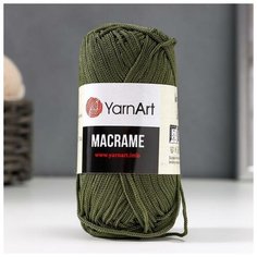 Пряжа "Macrame Макраме" 100% полиэстер 130м/90гр (164 болотный), 1шт Yarn Art