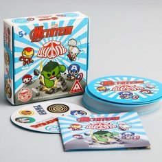 Игра настольная "Дуббль", Мстители 5плюс Marvel