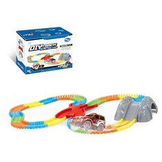 Автотрек «Магический Трек», гибкий, светится в темноте, 147 деталей Noname