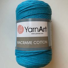 Пряжа YarnArt Macrame Cotton, 85 % хлопок, 15 % полиэстер, 250 г, 225 м, 1 шт, 785 бирюза