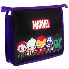 Папка для тетрадей А5, на молнии, пластик, Мстители Marvel