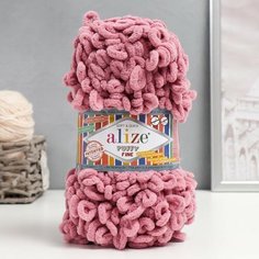 Пряжа "Puffy fine" 100% микрополиэстер 14,5м/100г (295 пыльная роза) Alize