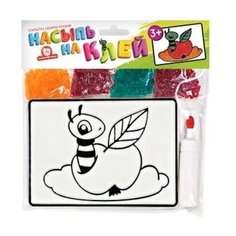 Эники беники Набор для творчества Насыпь на клей Яблоко (1147К)