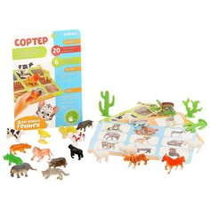 Развивающий сортер, ZABIAKA, "Изучаем животных", от 3 лет