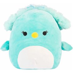 Мягкая игрушка Squishmallows Павлин Тиффани, 30 см, голубой