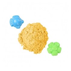 Кинетический песок Космический песок базовый, желтый, 2 кг, пластиковый контейнер