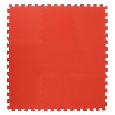 Коврик-пазл Eco-cover универсальный 30х30, красный, 90х90 см, 9 элементов