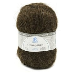 Пряжа для вязания Камтекс Северянка 100гр. 150м. (30% шерсть, 5% верблюжья шерсть, 65% акрил) (063 шоколад), 10 мотков