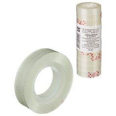 Клейкая лента канцелярская 12х33 12 шт/уп Noname