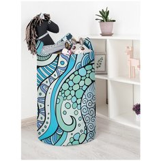 Корзина для игрушек JoyArty "Морской узор" 40x60 см