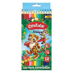 Creativiki Карандаши цветные 12 цветов (КЦ12КР) разноцветный
