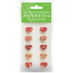 Декор из дерева "Сердечки" Альт