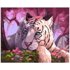 Картина по номерам "Голубоглазый тигр", 40x50 см ВанГогВоМне