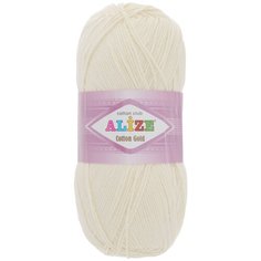 Пряжа для вязания Alize "Cotton Gold", цвет: кремовый (01), 330 м, 100 г, 5 шт