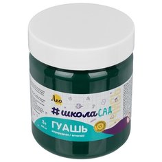 Краска гуашь Лео «ШколаСад. Учись» для детского творчества, группа 4 (606 изумрудная), 500 мл