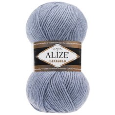 Пряжа Alize Lanagold, 49 % шерсть, 51 % акрил, 100 г, 240 м, 5шт