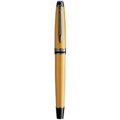 Ручка Waterman Expert DeLuxe Metallic Gold RT F, 2119259, роллер, черные чернила, подарочная коробка