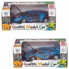 Машинка на радиоуправлении JUNFA Graffiti Model 1:24, световые эффекты, 2 штуки 23х12х9,5 см