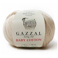 Пряжа Gazzal Baby Cotton (Беби Коттон) арт.3445 60% хлопок, 40% акрил 50г 165м 10шт