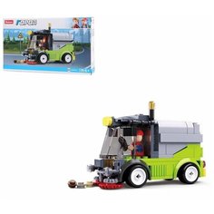 Конструктор Город: спецслужбы, Уборочная машина, 136 деталей, SLUBAN