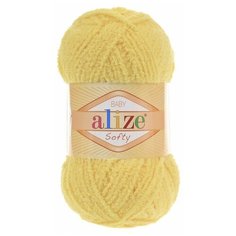 Пряжа Alize Softy, 50 г, 115 м, 5 шт., 187 лимонный