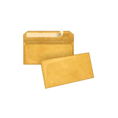 Крафт конверт DL (110*220 мм), стрип-лента, клапан прямой - 1000 шт. Pack24