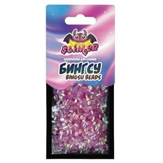 Наполнение для слайма, Slimer, Бингсу Beads, Розовый, Голография, 2,5 г. ВОЛШЕБНЫЙ МИР