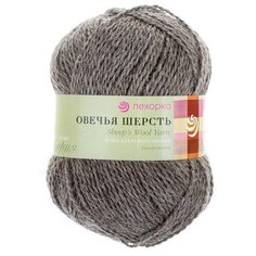 Пряжа Пехорка Овечья шерсть, 100 % шерсть, 100 г, 200 м, 3 шт., 371 натуральный серый
