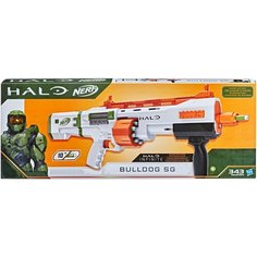 Бластер Halo Bulldog SG (E9271), белый/оранжевый Nerf