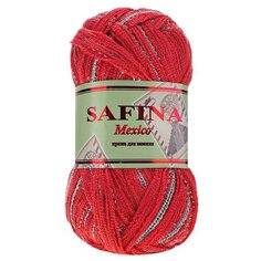Пряжа К "SAFINA" Mexico (100 г) 004 (красный) / 2 мотка
