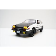 Металлическая инерционная машинка Toyota Trueno AE86, масштаб 1:20, длина 22 см. нет