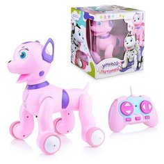 ZHORYA Умный питомец Радиоуправляемая собачка Долматинец (розовая) (русская коробка), 28 см