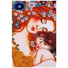 Картина по номерам на холсте красочная девушка - 8869 В 60x40