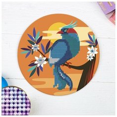 Алмазная мозаика для детей «Птичка», 18 х 18 см. Набор для творчества Школа талантов