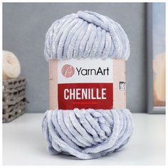 Пряжа "Chenille" 100% микрополиэстер 90м/100гр (576 бледно голубой) Yarn Art